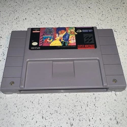 Beauty and the Beast (Super Nintendo SNES, 1994) Authentic Game Only