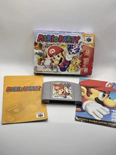 Mario Party 1 N64 CIB Complete in Box Authentic Nintendo 64 Very Good