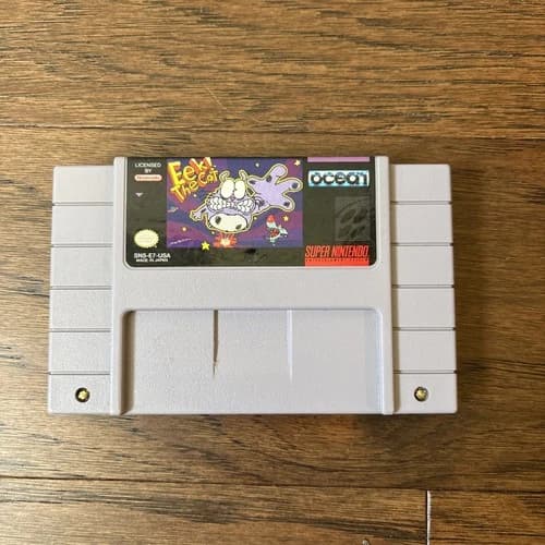 Eek! The Cat (Super Nintendo SNES, 1991) Authentic