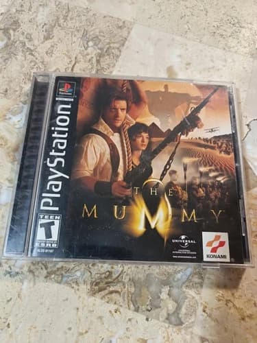 THE MUMMY (Playstation PS1) Complete CIB Nice Shape Konami Rare