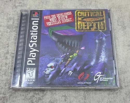 Critical Depth (Sony PlayStation 1 PS1, 1997) CIB Complete in Box Tested