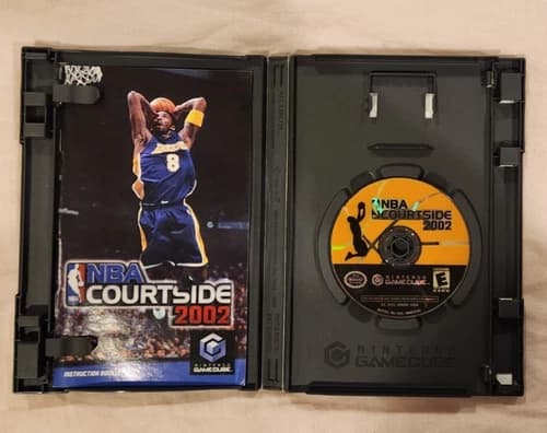 Nintendo GameCube Kobe Bryant NBA Courtside 2002 Video Game CIB Tested Working