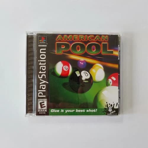 American Pool Playstation PS1 Video Game Complete Manual Jewel Case