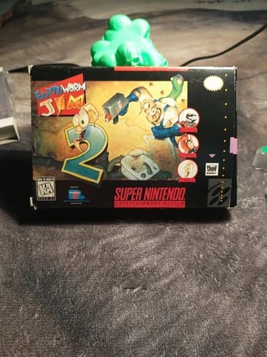 Earthworm Jim 2 (Super Nintendo SNES) CIB Great Shape