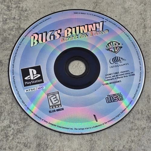 Bugs Bunny: Lost in Time (Sony PlayStation 1 PS1, 1999) Disc Only NTSC