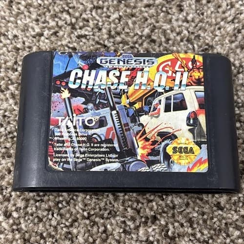 Chase H.Q. II (Sega Genesis, 1992) Cart Only Tested Authentic