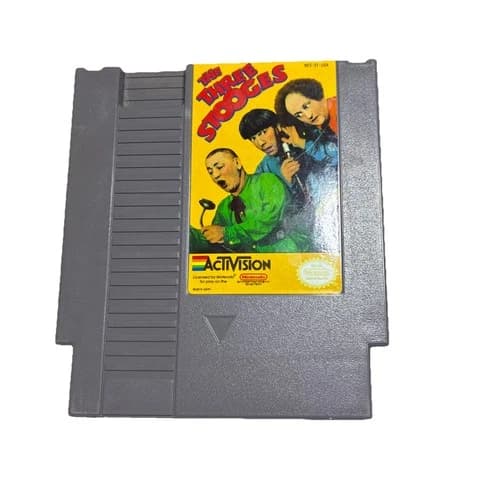 The Three Stooges Nintendo NES Game Authentic 1989