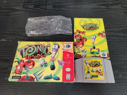 Tonic Trouble N64 Complete In Box CIB Good Shape Nintendo 64
