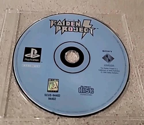 The Raiden Project PlayStation 1 PS1 Game Shooter Retro Disc Only