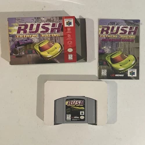 San Francisco Rush: Extreme racing-N64 -CIB- Complete-Tested&Working-Nintendo