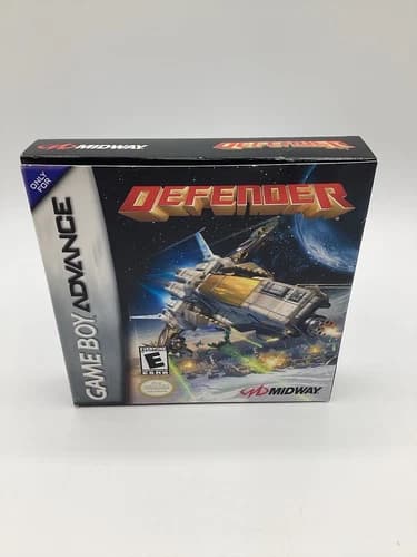 Defender GBA Game Boy Advance Complete CIB All Inserts w/ Reg Card TESTED