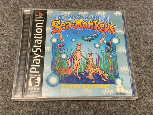 Amazing Virtual Sea-Monkeys (Sony PlayStation 1, 2002) PS1 Tested & Working