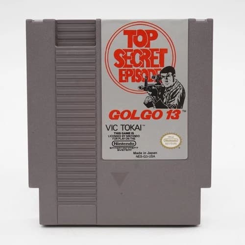Golgo 13: Top Secret Episode (Nintendo NES, 1988) Authentic Tested Working