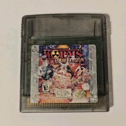 Worms Armageddon (Game Boy Color, 1999) Cartridge Only, Authentic Tested