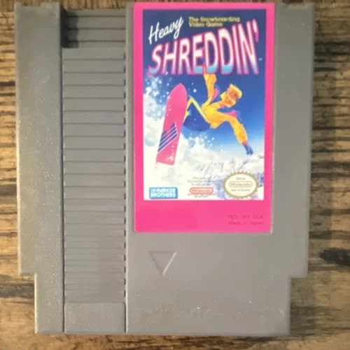 Parker Brothers Heavy Shreddin' Nintendo NES Game Cartridge NTSC-U/C US/Canada