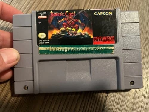 Demons Crest (Super Nintendo SNES) Authentic Tested & Working