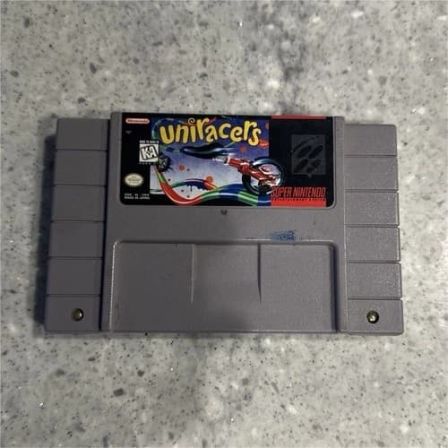 Nintendo Uniracers Super Nintendo SNES Racing Game NTSC-U/C Cartridge