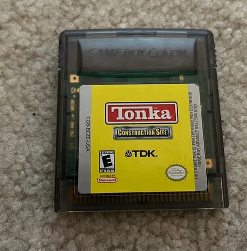 Tonka Construction Site (Nintendo Game Boy Color, 1998) Tested & Works See Pics