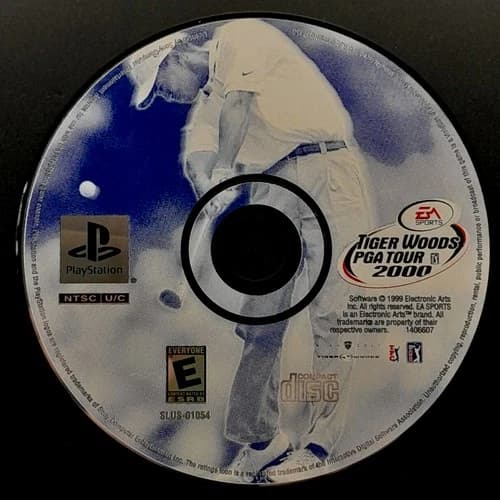 Tiger Woods PGA Tour 2000 - PlayStation 1 - PS1 - Disc Only - Resurfaced/Tested