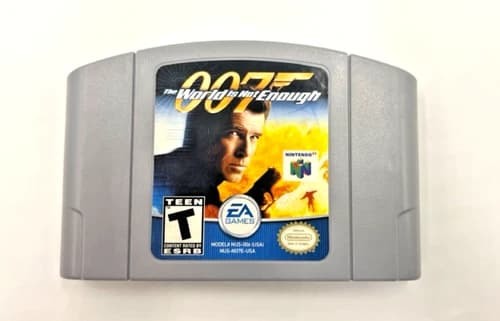 007: The World Is Not Enough N64 Gray Cart Nintendo 64 Authentic Tes (EL1117316)