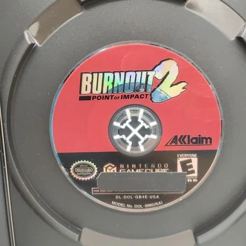 Burnout 2 Point of Impact (Nintendo GameCube) Disc Only, TESTED Fast Free Ship