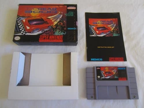 Top Gear 3000 (SNES) Super Nintendo CIB Complete Box 1993 Kemco RARE