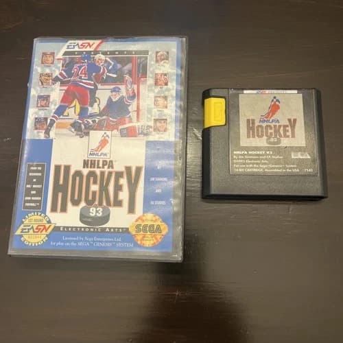 NHLPA Hockey '93 (Sega Genesis, 1992) Video Game