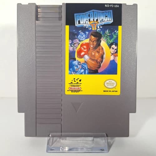 Power Punch II 2 Nintendo NES Cartridge - Authentic, Cleaned, and Tested