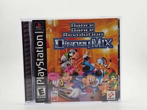 Sony Playstation 1 PS1 Dance Dance Revolution Disney Mix CIB Cleaned & Tested