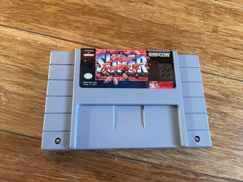Super Street Fighter II, 2 (Super Nintendo, SNES) (TESTED, FREE TRACKING)