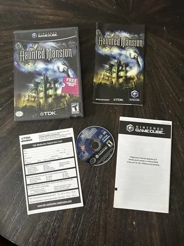 Nintendo GameCube GC Game Disneys The Haunted Mansion CIB Complete W/Ticket