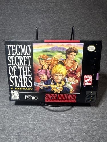 Tecmo Secret of the Stars Super Nintendo Entertainment System SNES CIB 22