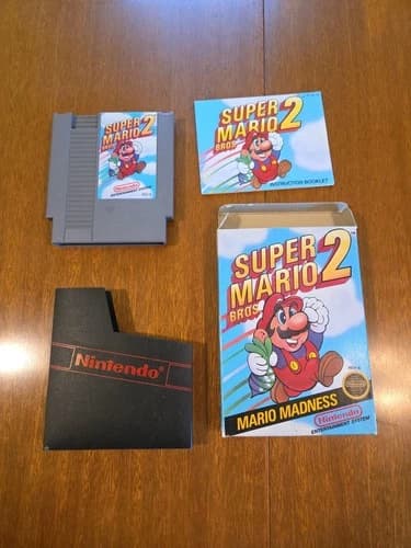 Super Mario Bros. 2 CIB Nintendo NES 1988 Tested Works Great