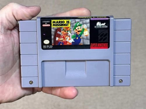 Mario is Missing (Super Nintendo, SNES) Game Authentic - Tested