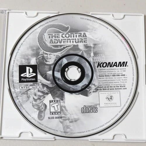 C The Contra Adventure (Sony PlayStation 1, PS1) DISC ONLY 1998 Game TESTED