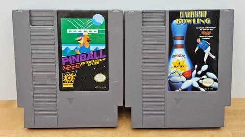 NES Pinball and Championship Bowling (Nintendo Entertainment System, 1989)
