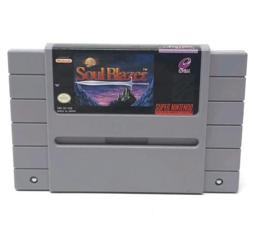 Soul Blazer Super Nintendo Rare SNES Authentic Tested Cartridge Only Great Shape