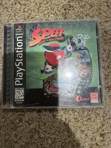 Spot Goes To Hollywood (1996) - Sony Playstation 1 PS1 PSX - Complete With Book