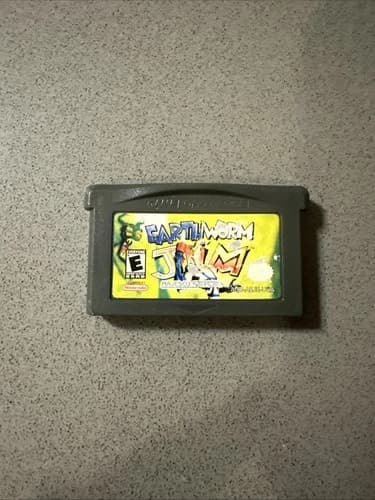 Earthworm Jim, GameBoy Advance, Authentic - Tested and Working