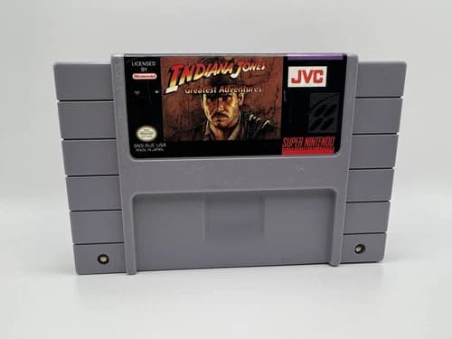 Indiana Jones' Greatest Adventures (Super Nintendo SNES ,1994) Cartridge Only