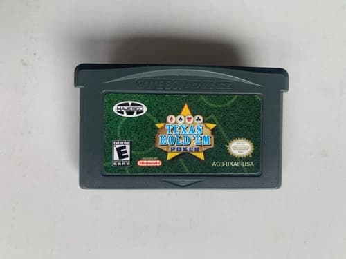 Texas Hold ‘em Poker GameBoy Advance Nintendo GBA