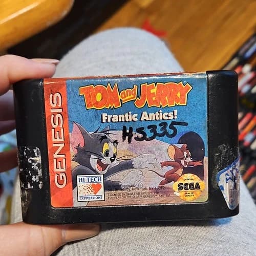 Hi Tech Expressions Tom and Jerry Frantic Antics Sega Genesis Game Cartridge