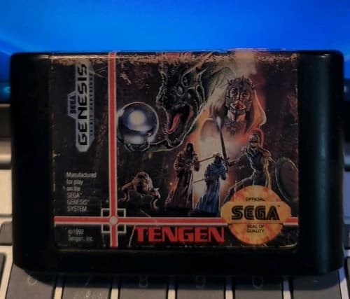 Dragons Fury Video Game- Sega Game Cartridge By Tengen