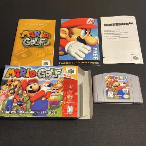 Mario Golf N64 Complete In Box CIB Nintendo 64 - Great Condition - Authentic