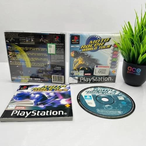 MOTO RACER WORLD TOUR Game for PS1 ITA Italian PlayStation 1 COMPLETE