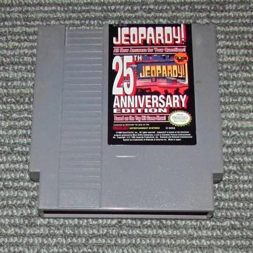 Jeopardy! 25th Anniversary Edition for Nintendo NES Authentic Fast Free Shipping