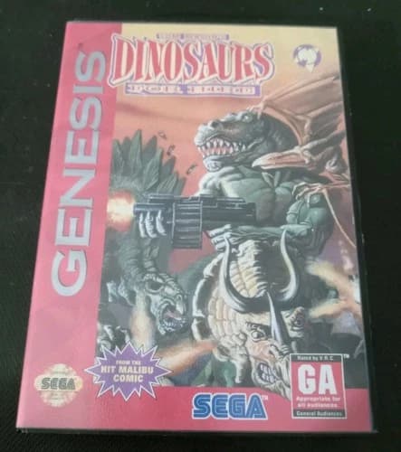 Dinosaurs for Hire Sega Genesis CIB COMPLETE