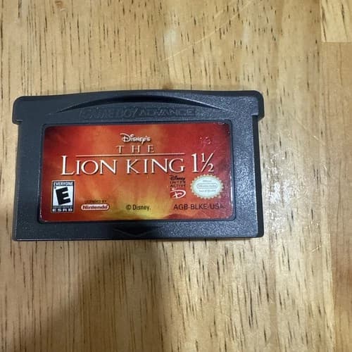 The Lion King 1 1/2 Nintendo Game Boy Advance GBA Cleaned Tested Authentic