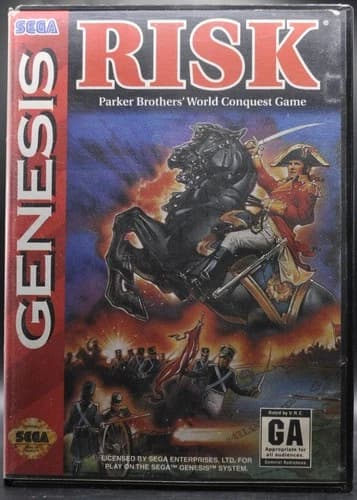 Risk (Sega Genesis) [CIB] - Parker Brothers' World Conquest Game, Complete