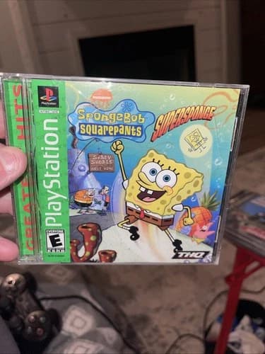 SpongeBob SquarePants: SuperSponge (Sony PlayStation 1) PS1 Complete Tested